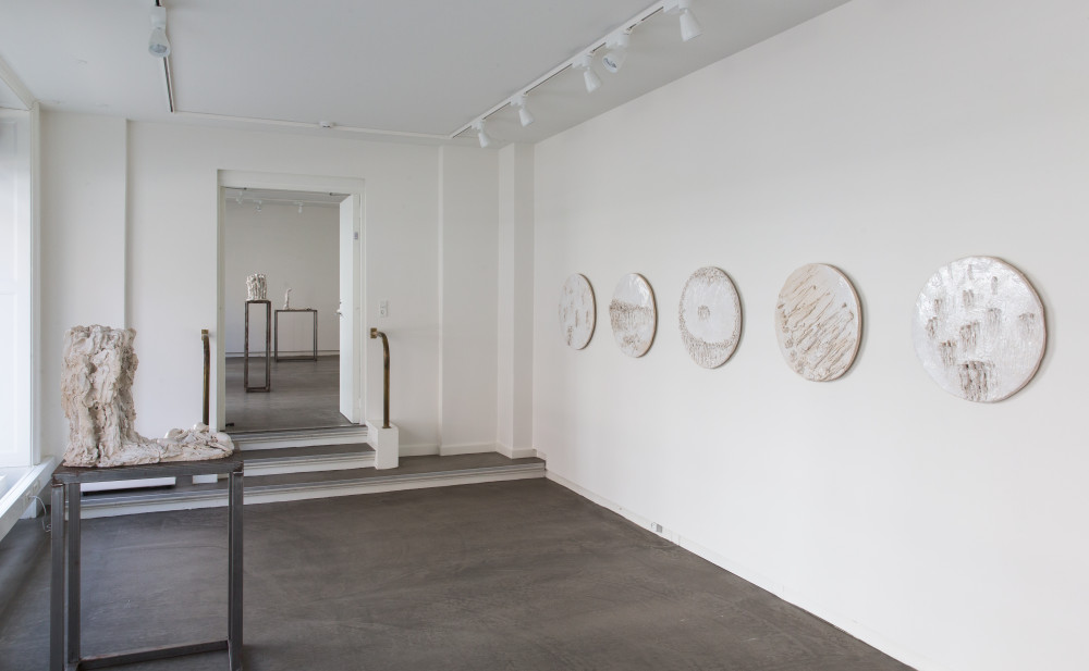 Installation view of the 2016 exhibition "A Dark Tale in White" by Jørgen Haugen Sørensen